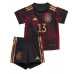 Německo Thomas Muller #13 Dětské Oblečení Venkovní Dres MS 2022 Krátkým Rukávem (+ trenýrky)